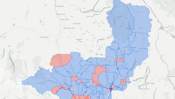2025 Kamloops—Thompson—Nicola poll map
