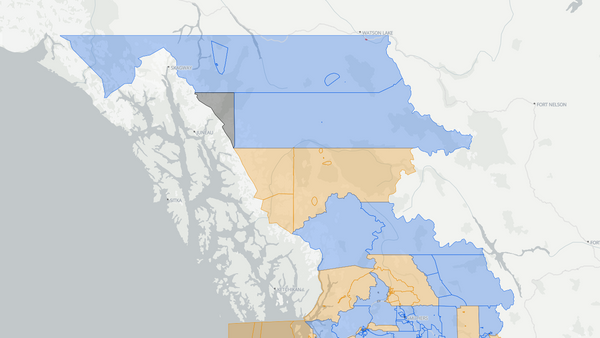 2025 Skeena—Bulkley Valley poll map