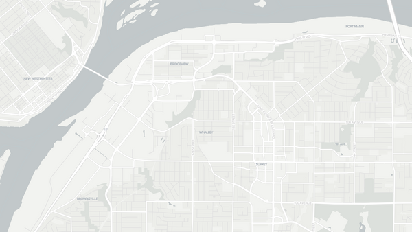 Surrey Centre 2025 poll-by-poll results map