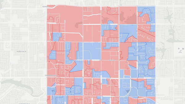 Surrey Newton 2025 poll-by-poll results map