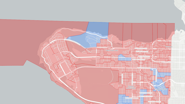Vancouver Quadra 2025 poll-by-poll results map