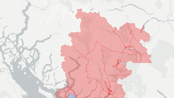 2025 West Vancouver—Sunshine Coast—Sea to Sky Country poll map