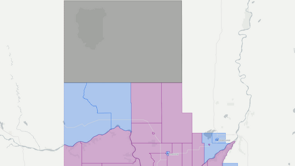 2012 Dunvegan-Central Peace-Notley poll map