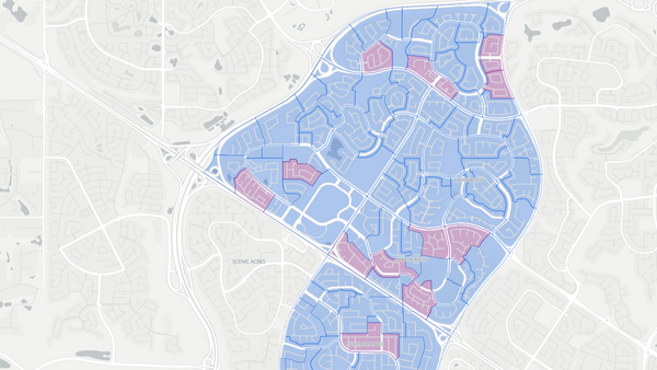2012 Calgary-Hawkwood poll map