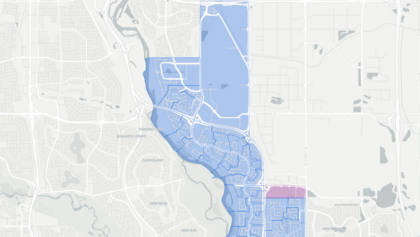 2012 Calgary-Hays poll map
