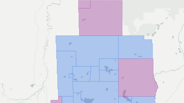 2012 Lesser Slave Lake poll map
