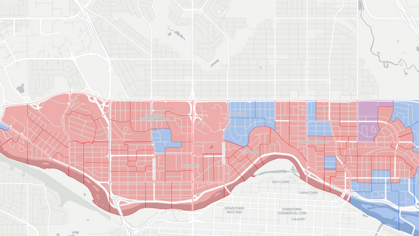 2012 Calgary-Mountain View poll map