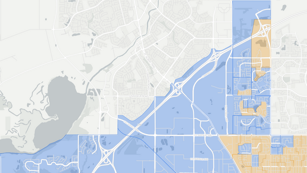 2012 Edmonton-Calder poll map