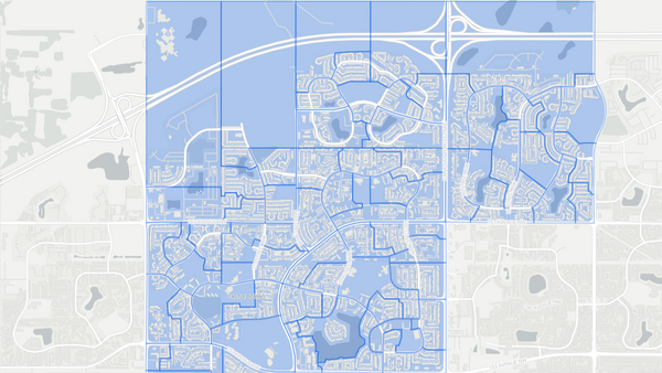 2012 Edmonton-Castle Downs poll map
