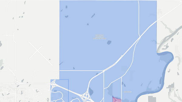 2012 Edmonton-Manning poll map