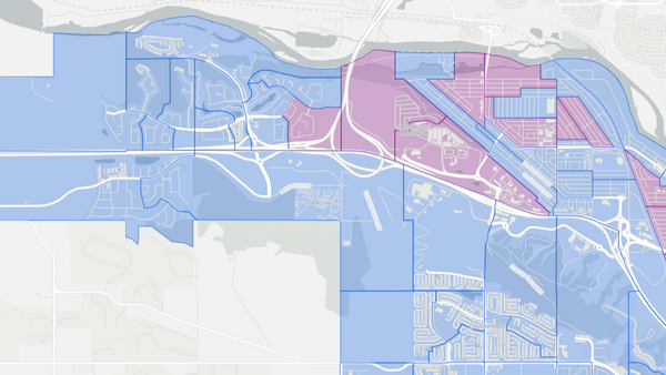2012 Calgary-Bow poll map
