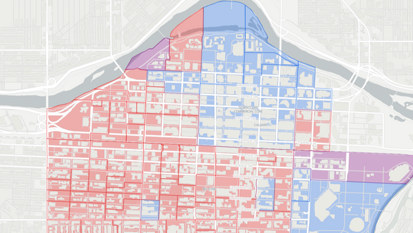 2012 Calgary-Buffalo poll map