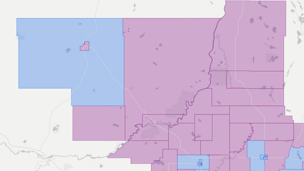 2012 Barrhead-Morinville-Westlock poll map