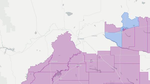 2012 Cardston-Taber-Warner poll map