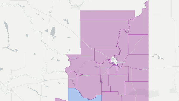 2012 Cypress-Medicine Hat poll map