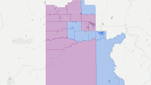 2012 Grande Prairie-Wapiti poll map
