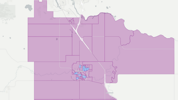 2012 Highwood poll map