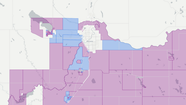 2012 Innisfail-Sylvan Lake poll map