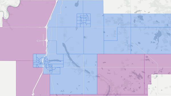 2012 Leduc-Beaumont poll map