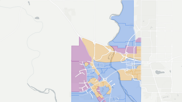 2012 Lethbridge-West poll map