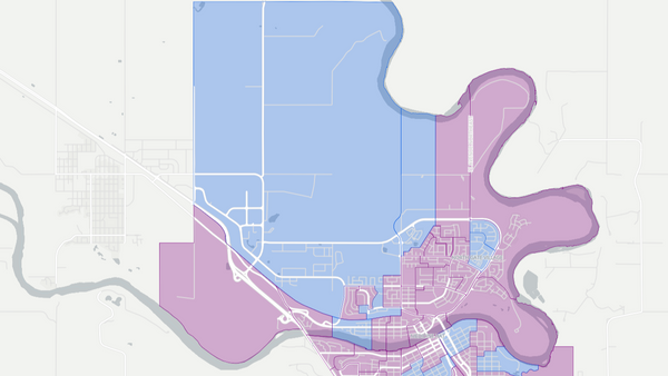 2012 Medicine Hat poll map