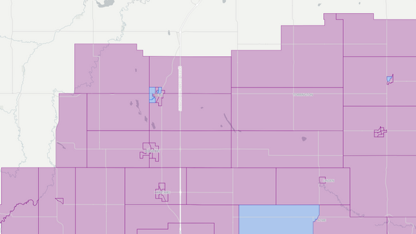 2012 Olds-Didsbury-Three Hills poll map