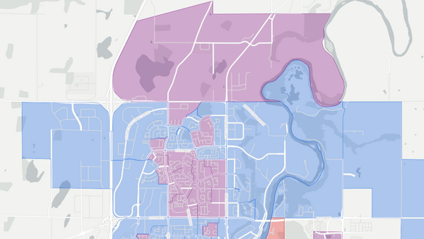 2012 Red Deer-North poll map