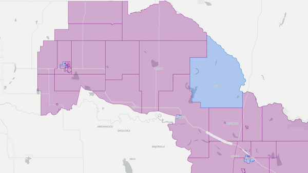 2012 Strathmore-Brooks poll map