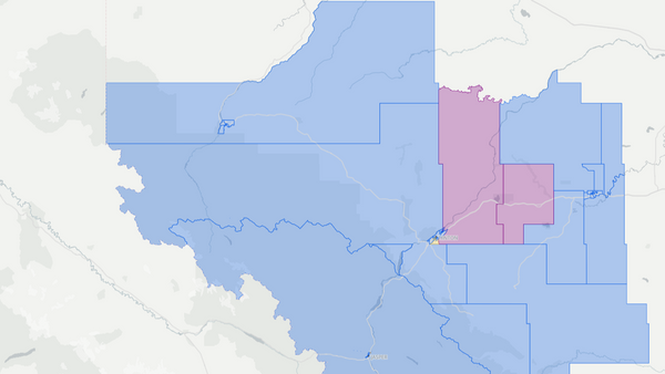 2012 West Yellowhead poll map