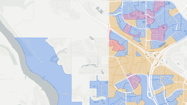 2015 Calgary-North West poll map