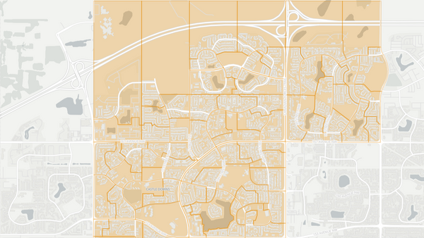 2015 Edmonton-Castle Downs poll map
