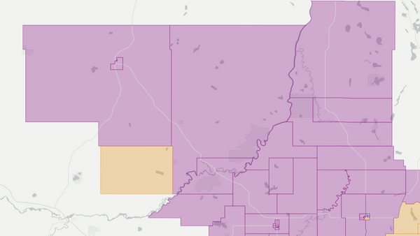 2015 Barrhead-Morinville-Westlock poll map