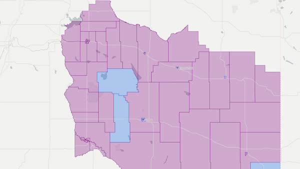 2015 Drumheller-Stettler poll map