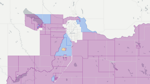 2015 Innisfail-Sylvan Lake poll map