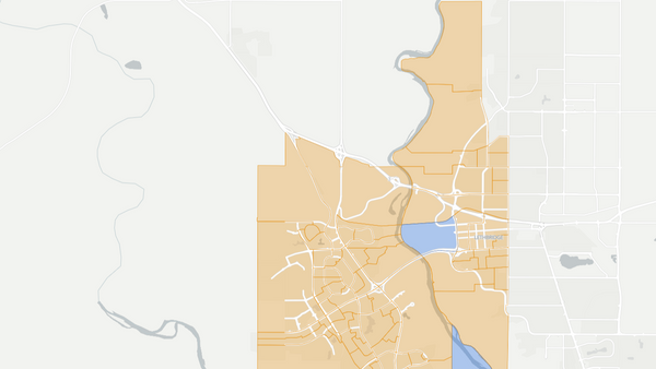 2015 Lethbridge-West poll map