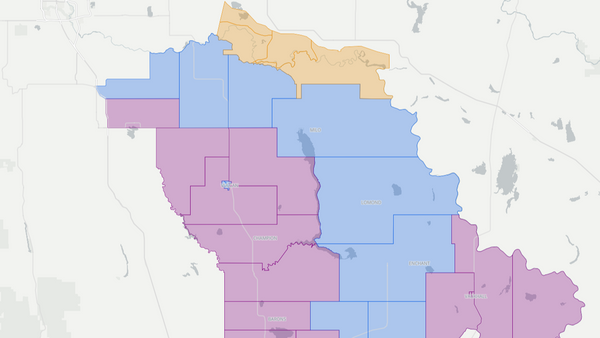 2015 Little Bow poll map