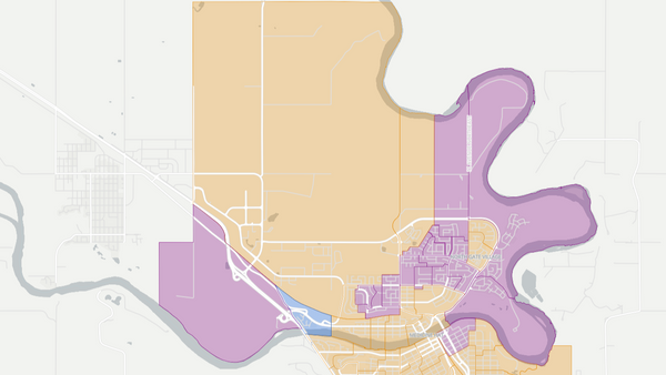 2015 Medicine Hat poll map