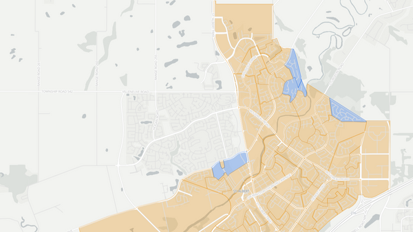 2015 St. Albert poll map