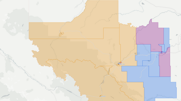 2015 West Yellowhead poll map