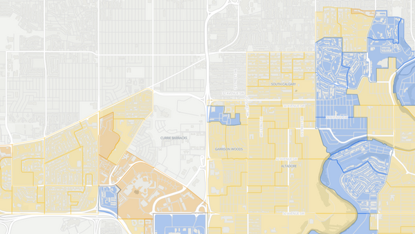 2015 Calgary-Elbow poll map