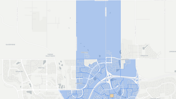 2019 Calgary-North poll map