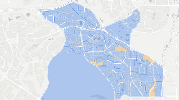 2019 Calgary-Beddington poll map