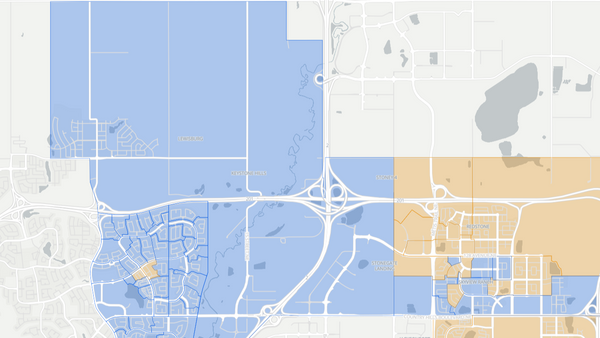 2019 Calgary-North East poll map