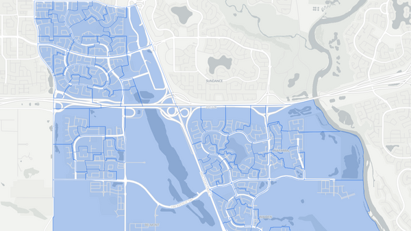 2019 Calgary-Shaw poll map