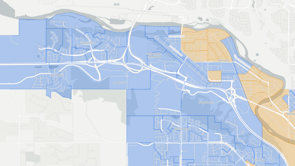 2019 Calgary-Bow poll map