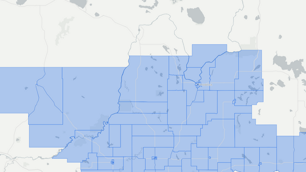 2019 Athabasca-Barrhead-Westlock poll map