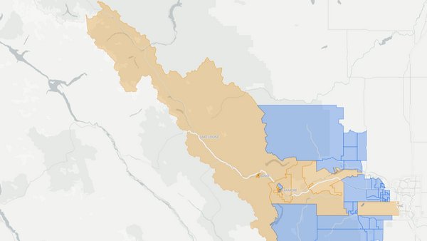 2019 Banff-Kananaskis poll map