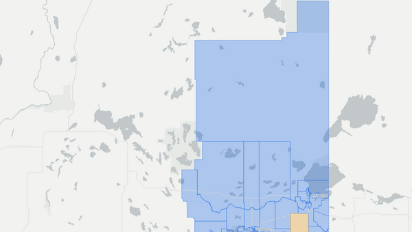 2019 Bonnyville-Cold Lake-St. Paul poll map