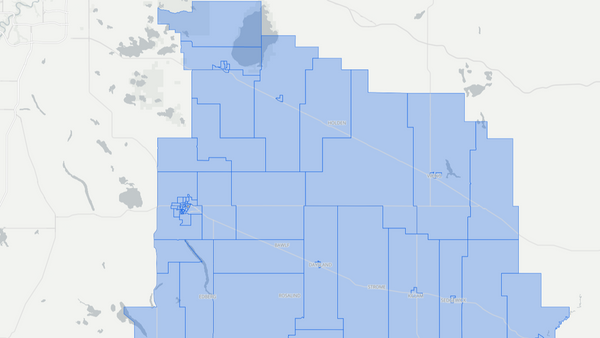 2019 Camrose poll map