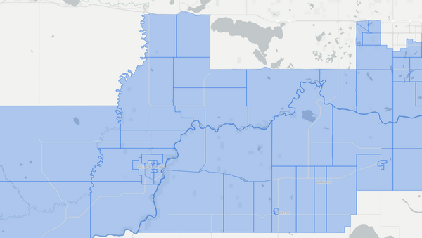 2019 Drayton Valley-Devon poll map